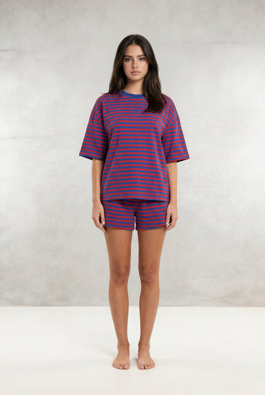 2-Piece Ribbed Shorts Set