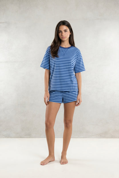 2-Piece Ribbed Shorts Set