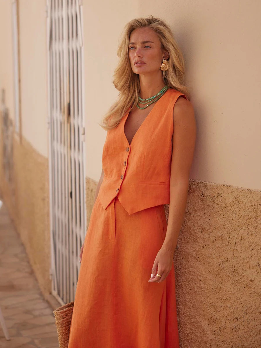 Skirt Suit 2-Piece Set