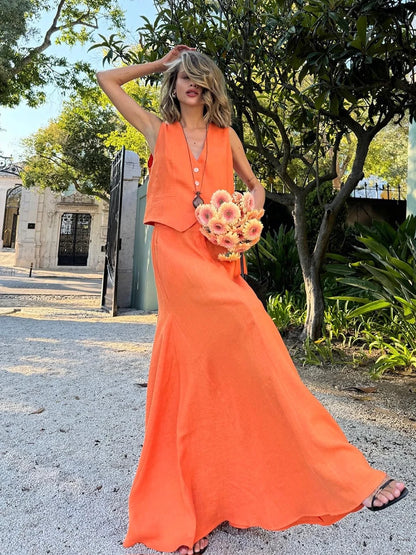 Skirt Suit 2-Piece Set