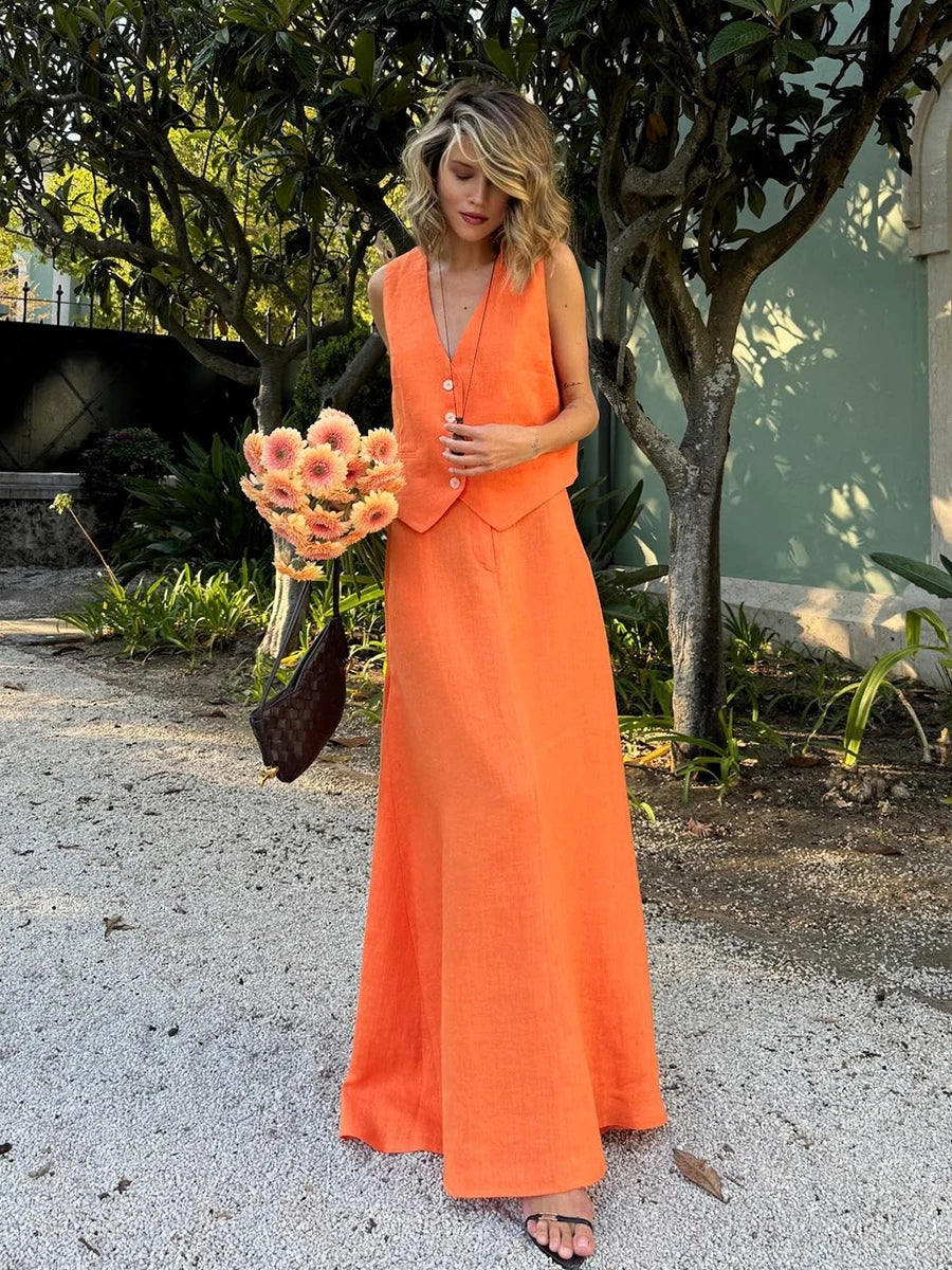 Skirt Suit 2-Piece Set