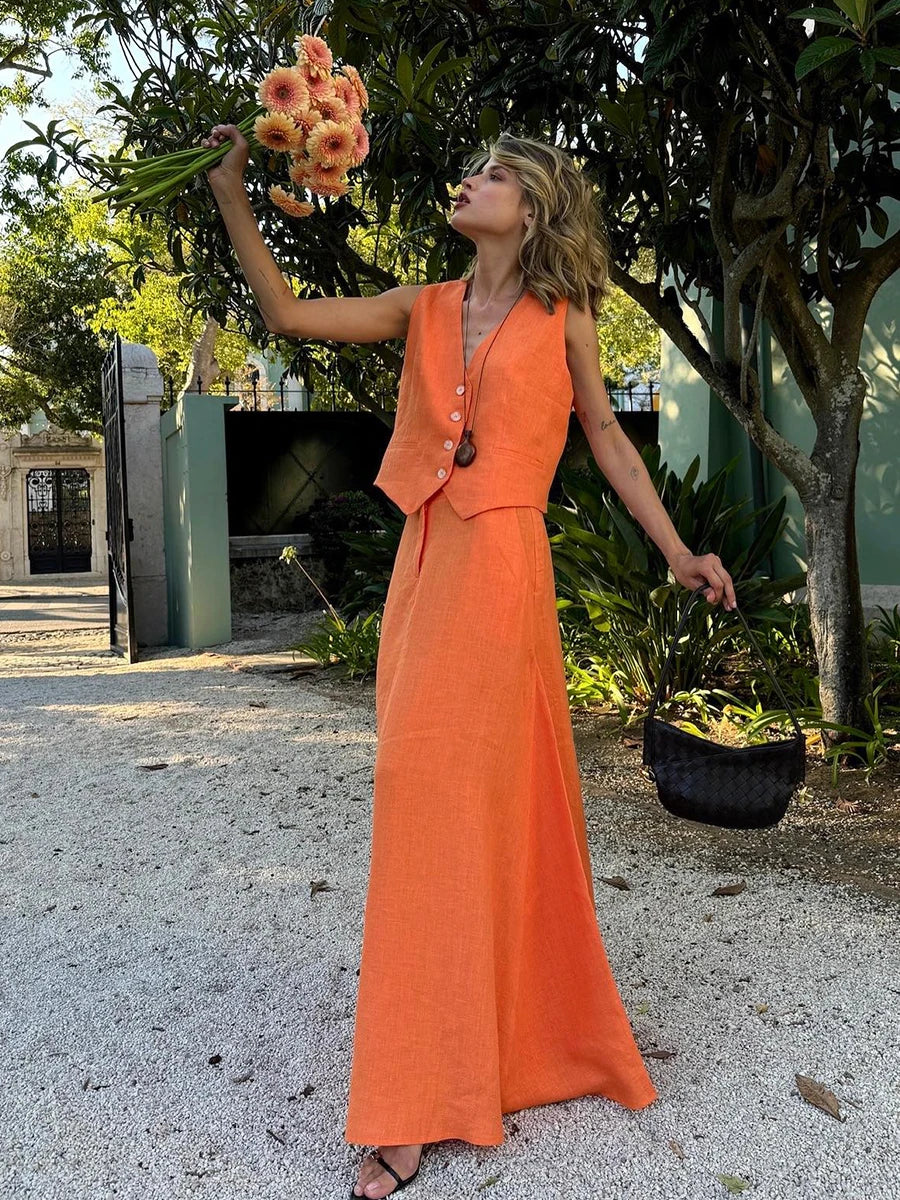 Skirt Suit 2-Piece Set