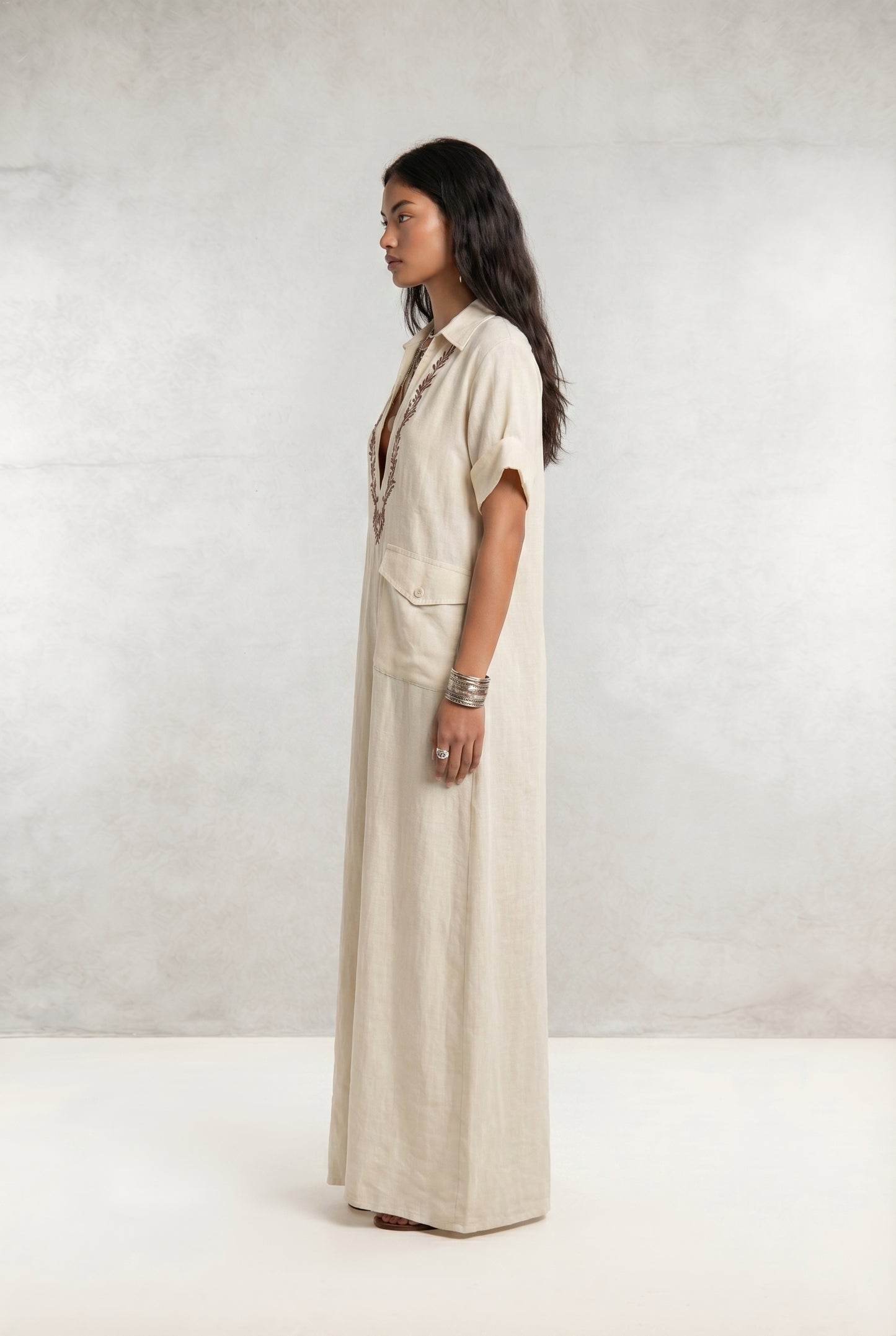 Boho Embroidered Dress