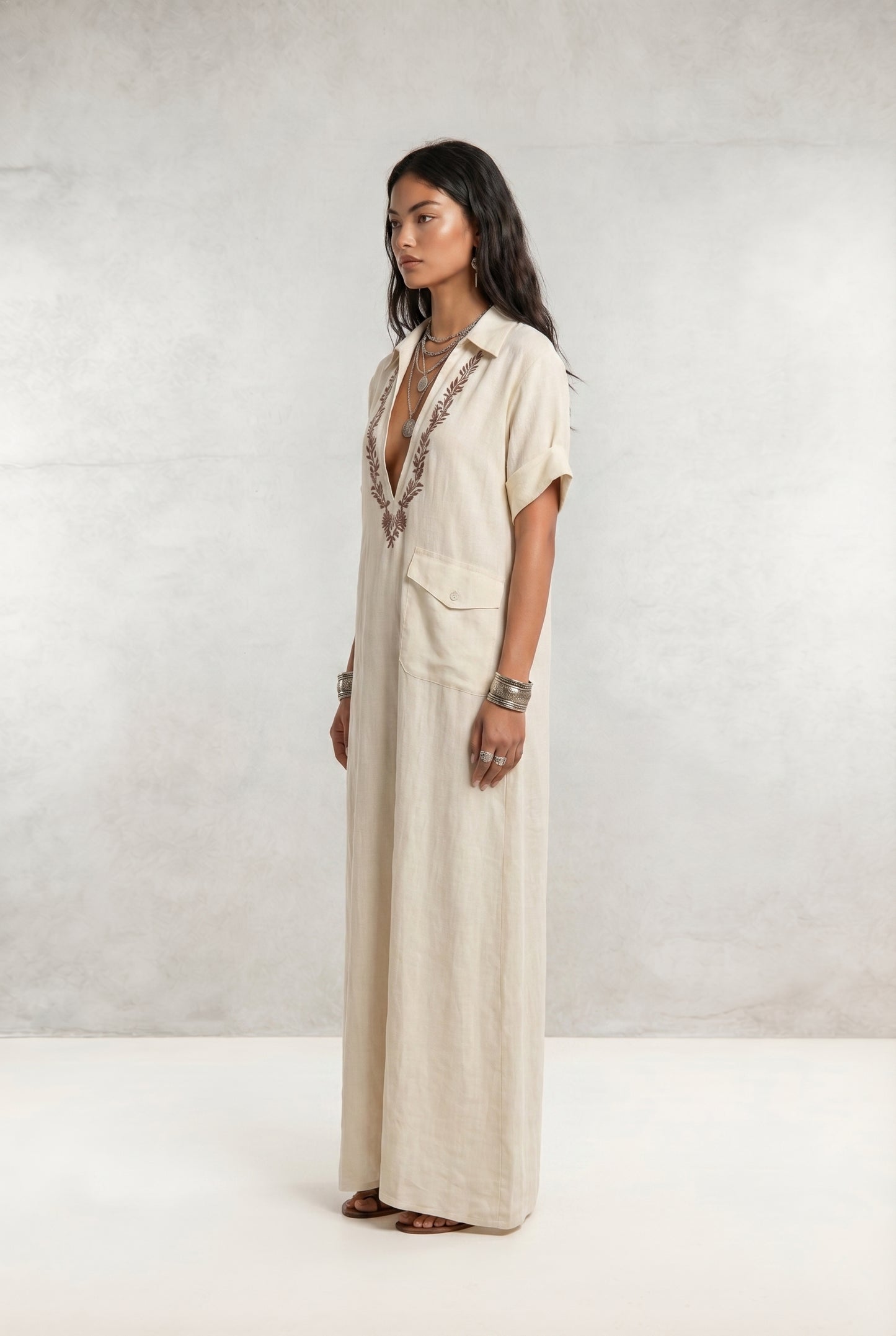 Boho Embroidered Dress