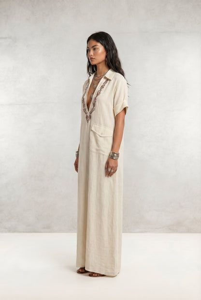 Boho Embroidered Dress