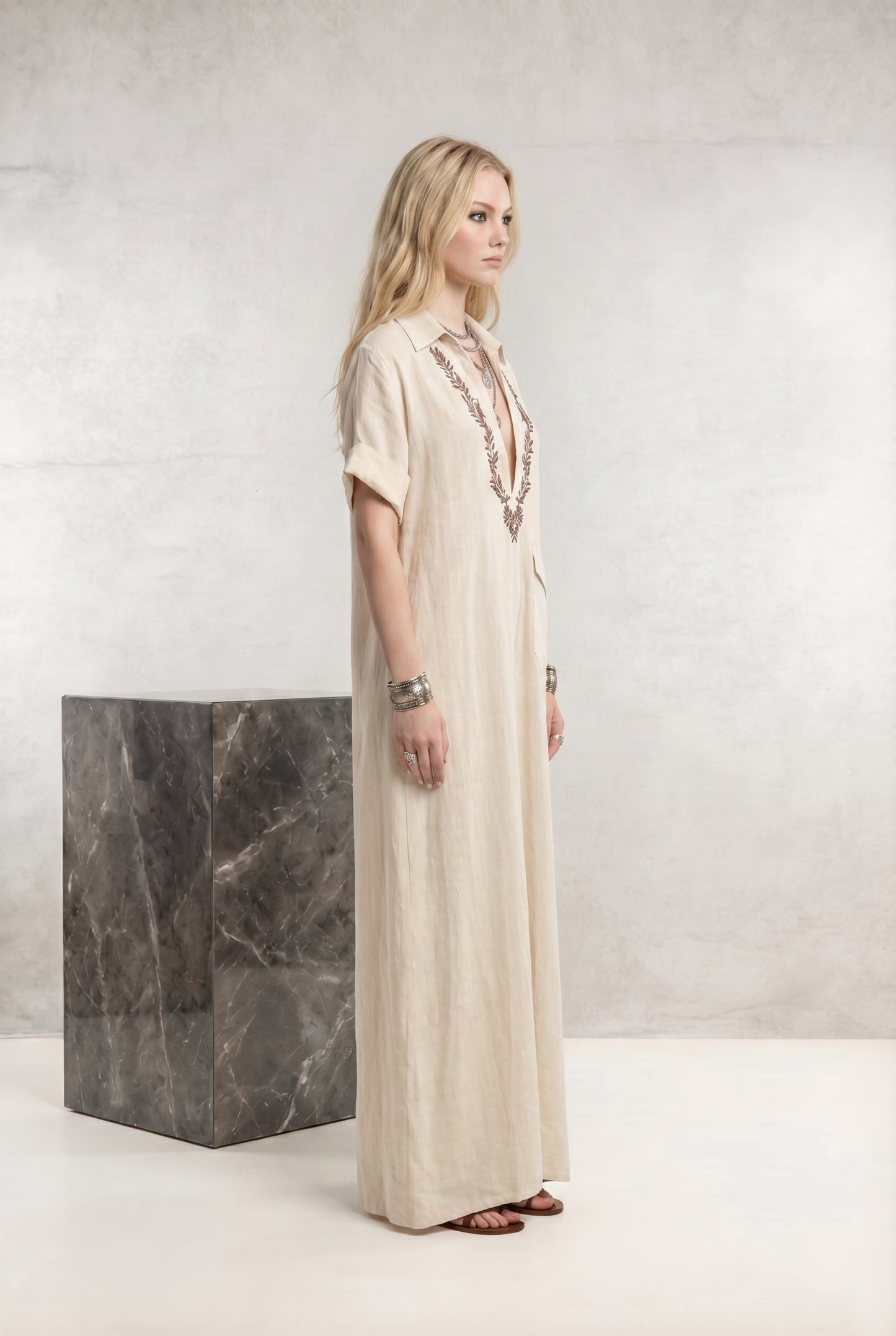 Boho Embroidered Dress