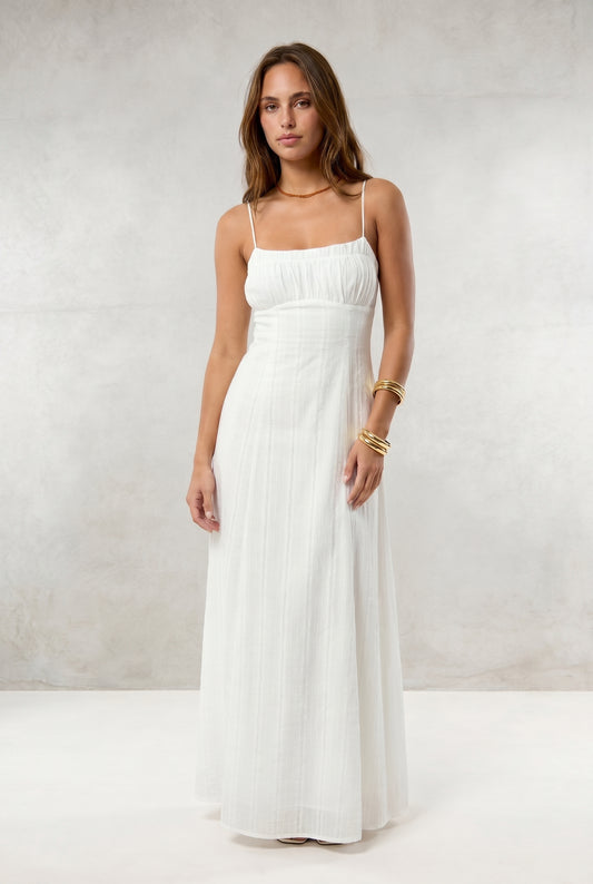 Cotton Drop Waist Maxi