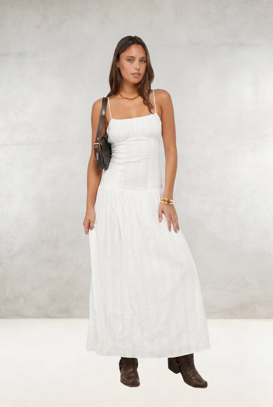 Cotton Drop Waist Maxi