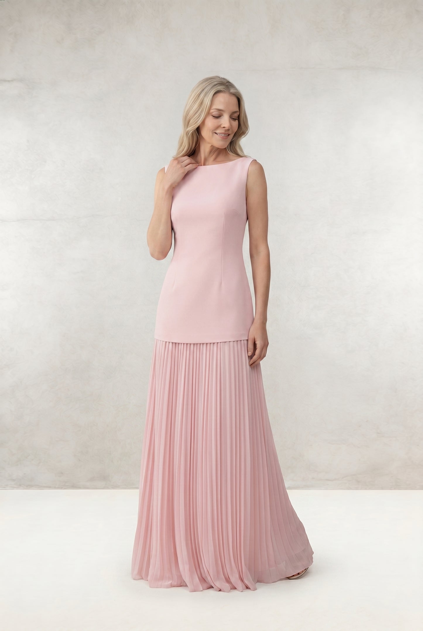 Vest Pleated Skirt 2-Piece Set